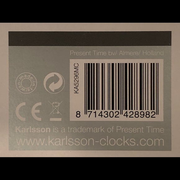 KARLSSON ‘DIY Grand Numbers’ Wall Clock - NIB - Picture 5 of 5